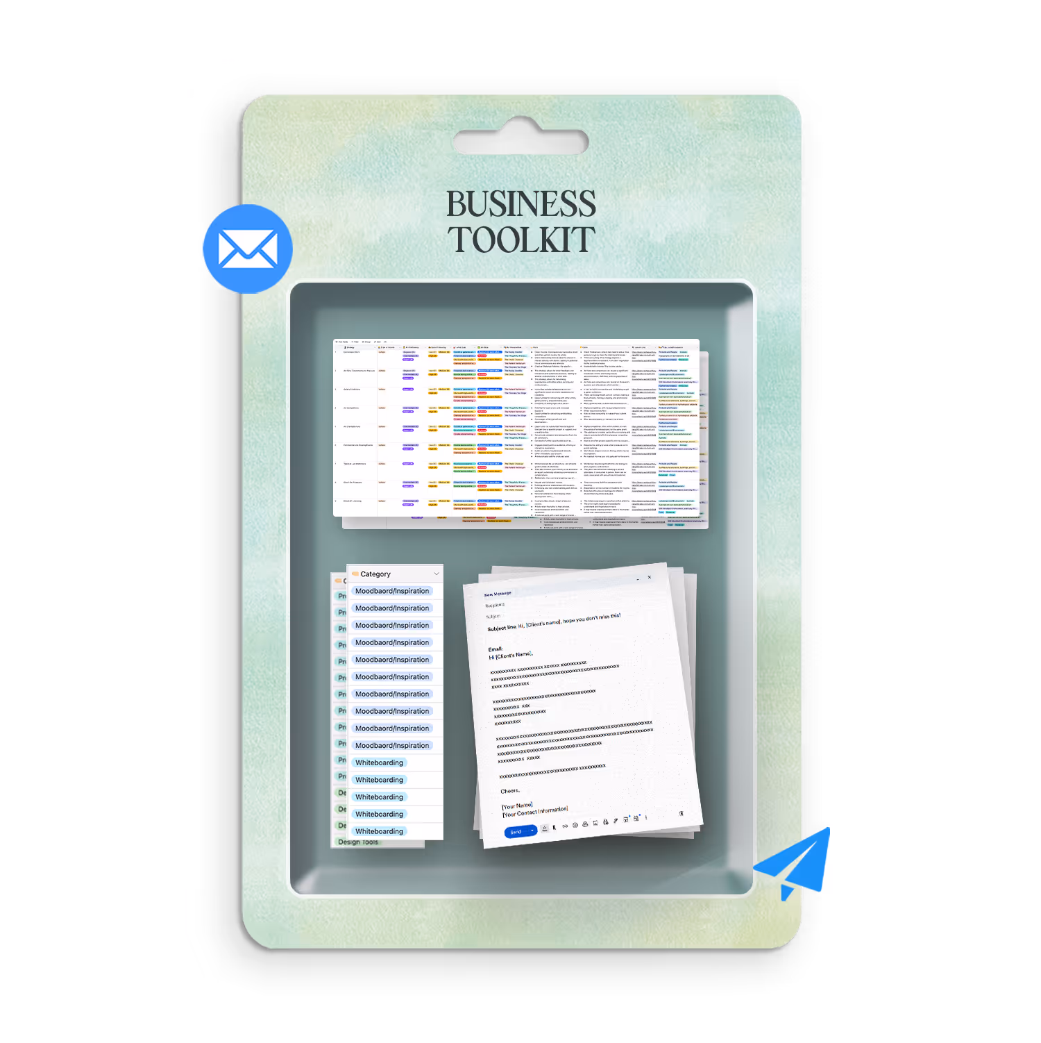Complete business toolkit with contracts, invoices and pricing guides
